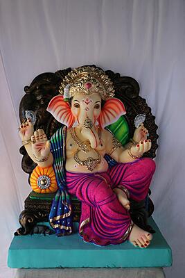 Hatti Prabhaval Navin Ganpati | POP Ganpati | 24 Inches Height | MSKK-0044-POP-24-HATTI-PSKK-DNOA Hatti Prabhaval Navin Ganpati | POP Ganpati | 24 Inches Height | MSKK-0044-POP-24-HATTI-PSKK-DNOA