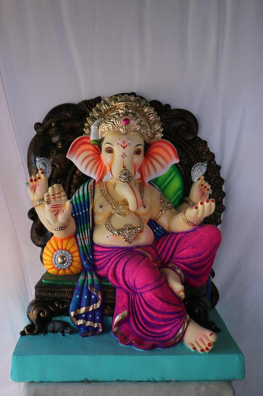 Hatti Prabhaval Navin Ganpati | POP Ganpati | 24 Inches Height | MSKK-0044-POP-24-HATTI-PSKK-DNOA Hatti Prabhaval Navin Ganpati | POP Ganpati | 24 Inches Height | MSKK-0044-POP-24-HATTI-PSKK-DNOA