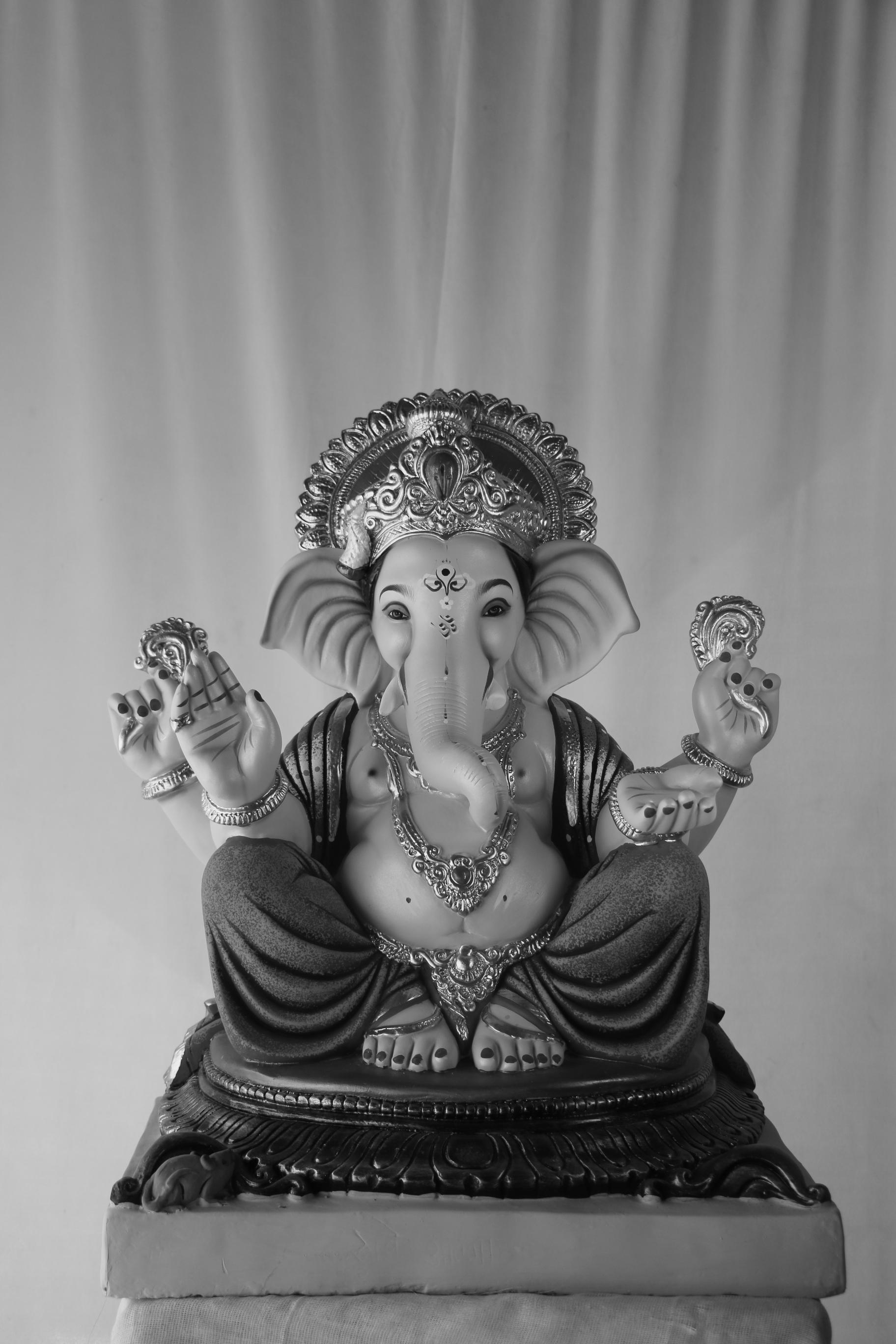 Mhaisuri Ganpati | POP Ganpati | 23 Inches Height | MSKK-0046-POP-23-MHAIS-PSKK-DNOA