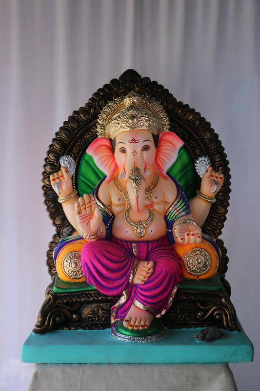 K K German Ganpati | POP Ganpati | 27 Inches Height | MSKK-0047-POP-27-KKGER-PSKK-DNOA