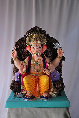 laalbaugcha Raja Ganpati | POP Ganpati | 24 Inches Height | MSKK-0064-POP-24-LAALB-PSKK-DNOA laalbaugcha Raja Ganpati | POP Ganpati | 24 Inches Height | MSKK-0064-POP-24-LAALB-PSKK-DNOA