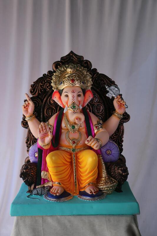 laalbaugcha Raja Ganpati | POP Ganpati | 24 Inches Height | MSKK-0064-POP-24-LAALB-PSKK-DNOA laalbaugcha Raja Ganpati | POP Ganpati | 24 Inches Height | MSKK-0064-POP-24-LAALB-PSKK-DNOA