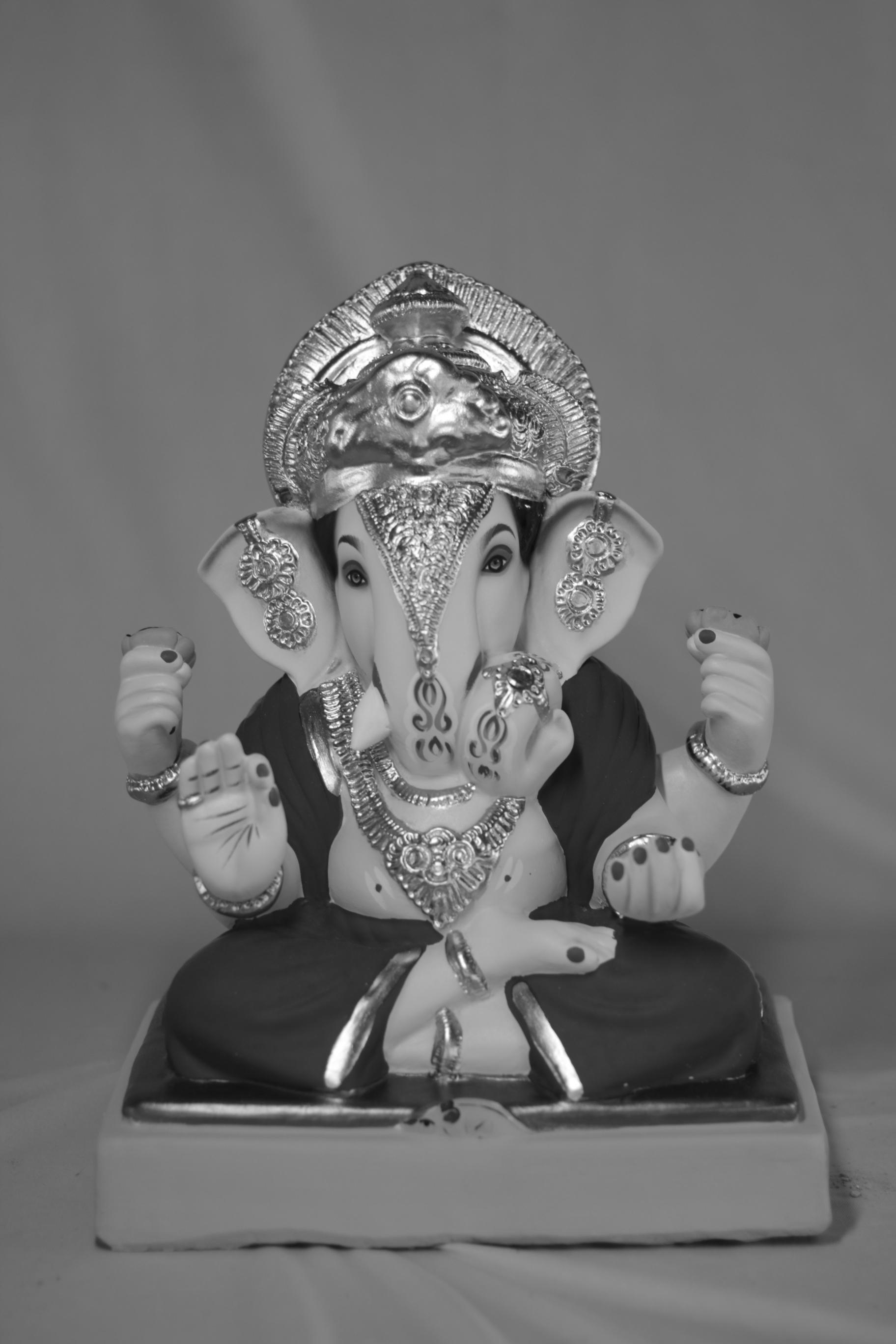 Dagdusheth Ganpati | Eco Friendly Shadu Mati Ganpati | 13 Inches Height | MSKK-0002-SHA-13-DAGDU-PSKK-DNOA-VXX
