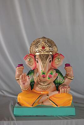 Dagdusheth Ganpati | Shadu Mati Ganpati | 16 Inches Height | MSKK-0006-SHA-16-DAGDU-PSKK-DNOA Dagdusheth Ganpati | Shadu Mati Ganpati | 16 Inches Height | MSKK-0006-SHA-16-DAGDU-PSKK-DNOA