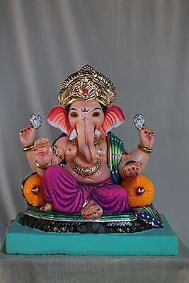 Brahman Ganpati | Shadu Mati Ganpati | 16 Inches Height | MSKK-0017-SHA-16-BRAHM-PSKK-DNOA Brahman Ganpati | Shadu Mati Ganpati | 16 Inches Height | MSKK-0017-SHA-16-BRAHM-PSKK-DNOA
