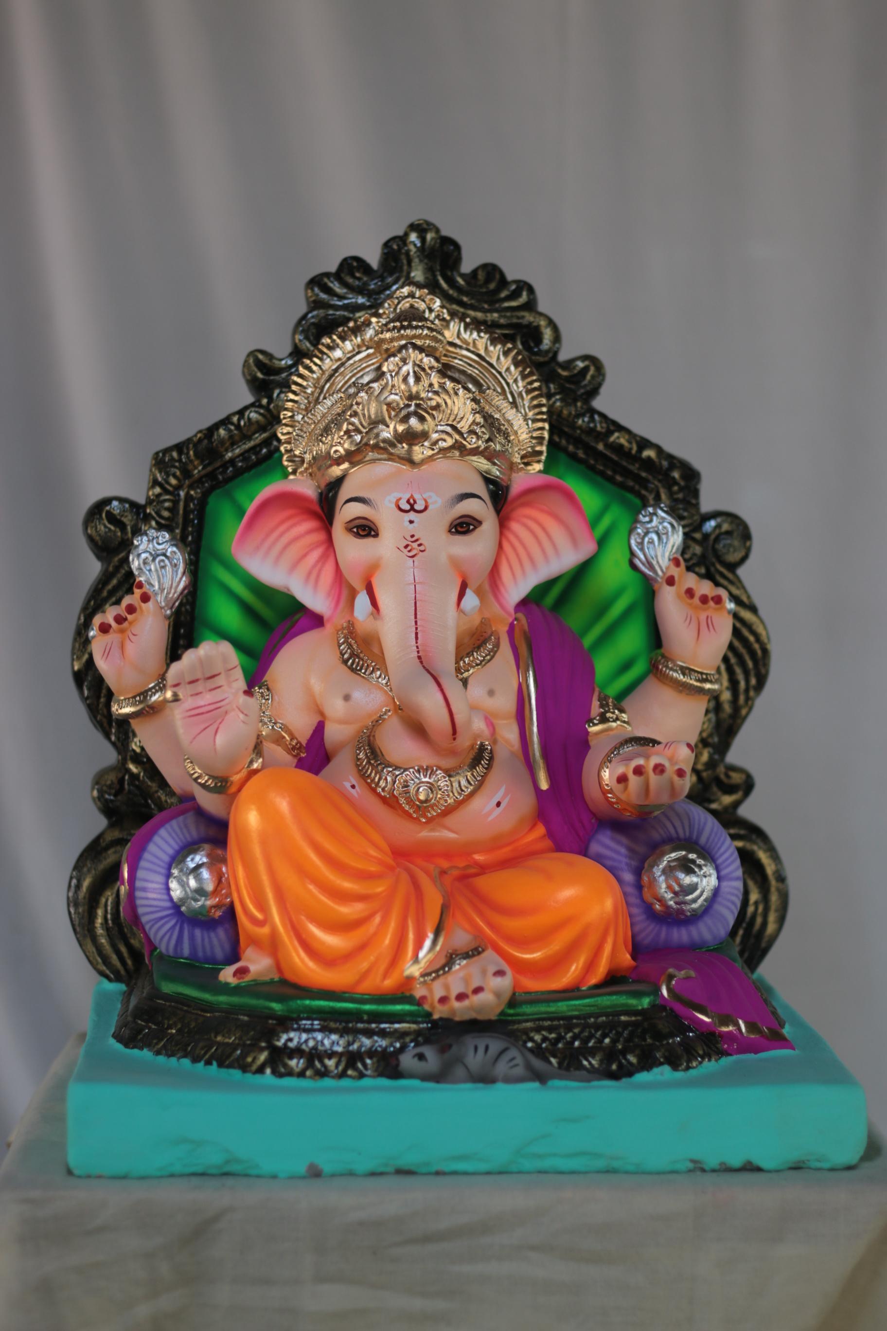 Shiv Prabhaval Ganpati | Shadu Mati Ganpati | 17 Inches Height | MSKK-0019-SHA-17-SHIVP-PSKK-DNOA