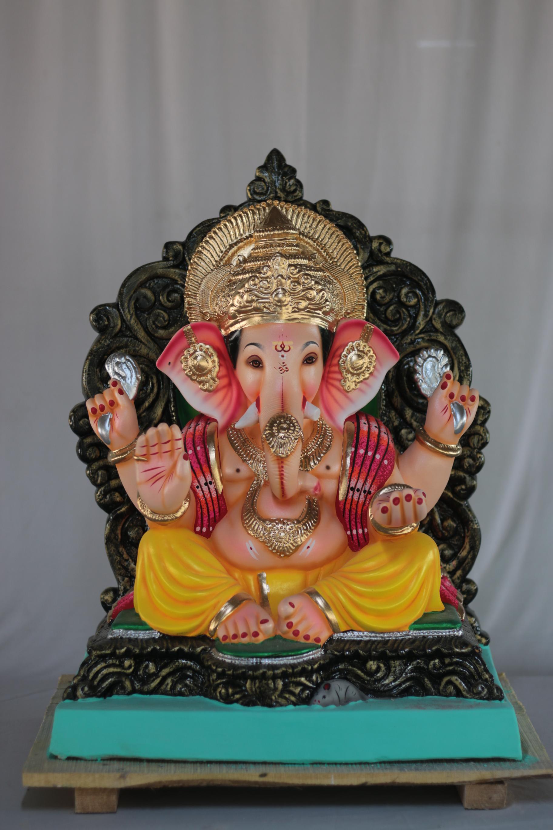 Motha Mhaisuri Ganpati | Shadu Mati Ganpati | 22 Inches Height | MSKK-0046-SHA-22-MOTHA-PSKK-DNOA