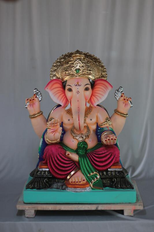 Motha Philips Ganpati | Shadu Mati Ganpati | 21 Inches Height | MSKK-0047-SHA-21-MOTHA-PSKK-DNOA