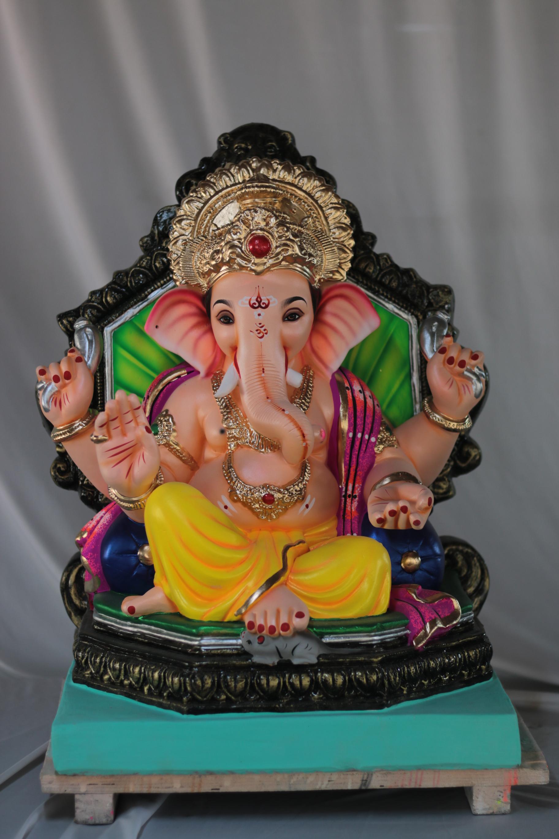Shiv Prabhaval Ganpati | Shadu Mati Ganpati | 23 Inches Height | MSKK-0054-SHA-23-SHIVP-PSKK-DNOA