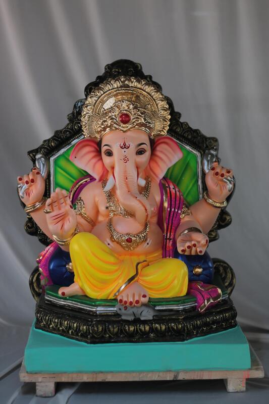 Shiv Prabhaval Ganpati | Shadu Mati Ganpati | 23 Inches Height | MSKK-0054-SHA-23-SHIVP-PSKK-DNOA