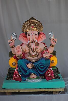 Double Load German Ganpati | Shadu Mati Ganpati | 21 Inches Height | MSKK-0059-SHA-21-DOUBL-PSKK-DNOA Double Load German Ganpati | Shadu Mati Ganpati | 21 Inches Height | MSKK-0059-SHA-21-DOUBL-PSKK-DNOA