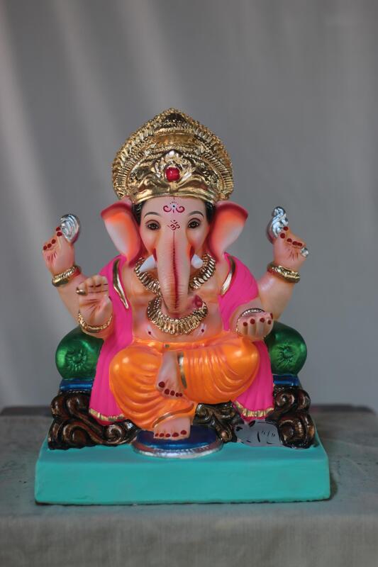 German Prabhval Ganpati | Shadu Mati Ganpati | 12 Inches Height | MSKK-0067-SHA-12-GERMA-PSKK-DNOA