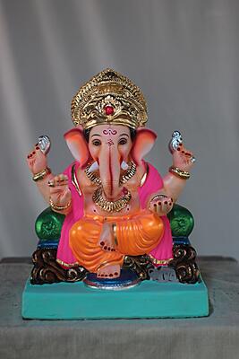 German Prabhval Ganpati | Shadu Mati Ganpati | 12 Inches Height | MSKK-0067-SHA-12-GERMA-PSKK-DNOA German Prabhval Ganpati | Shadu Mati Ganpati | 12 Inches Height | MSKK-0067-SHA-12-GERMA-PSKK-DNOA