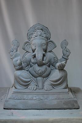 Juna Mhaisuri Ganpati | Shadu Mati Ganpati | 12 Inches Height | MSKK-0069-SHA-12-JUNAM-PSKK-DNOA Juna Mhaisuri Ganpati | Shadu Mati Ganpati | 12 Inches Height | MSKK-0069-SHA-12-JUNAM-PSKK-DNOA