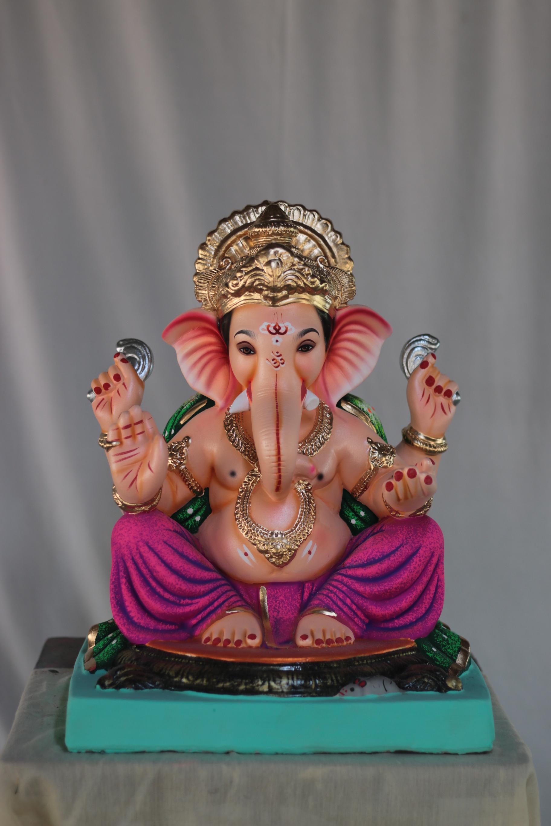 Navin Mhaisuri Ganpati | Shadu Mati Ganpati | 22 Inches Height | MSKK-0076-SHA-22-NAVIN-PSKK-DNOA