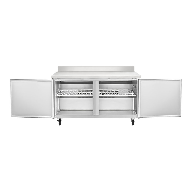 Mesa de trabajo congelada 2 puertas MTC-2P-SS-02