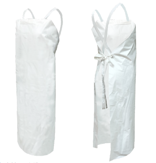 MANDIL DE TPU LARGO BLANCO DD-1155