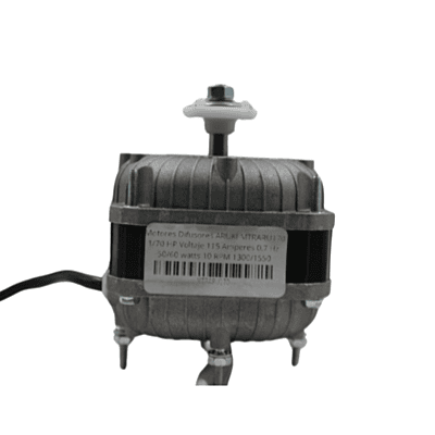 Motores Difusores ARUKI MTRARU170 1/70 HP Voltaje 115 Amperes 0.7 Hz 50/60 watts 10 RPM 1300/1550