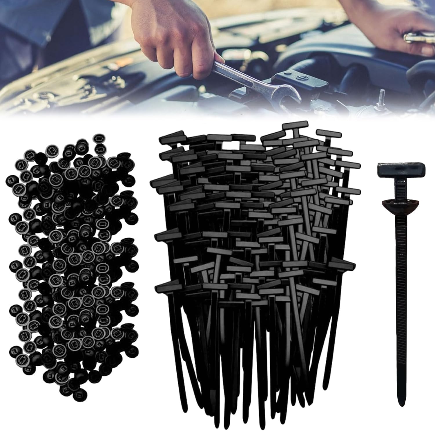 MULTIFUNCTIONING CLIPS - 100 PIECES