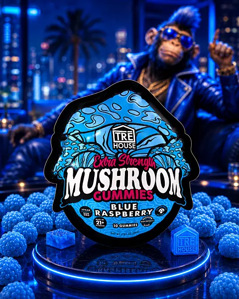 TRE HOUSE MUSHROOM GUMMIES RASPBERRY