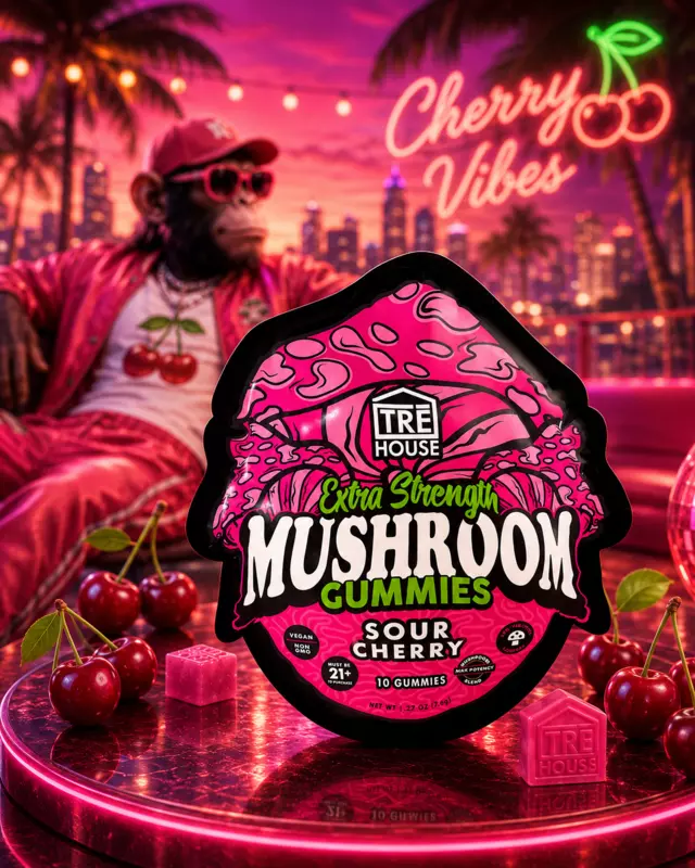 TRE HOUSE MUSHROOM GUMMIES CHERRY