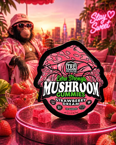 TRE HOUSE MUSHROOM GUMMIES STRAWBERRY