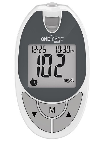 ONE-CARE Glucose Monitoring Kit for Self-Testing, 1/bx