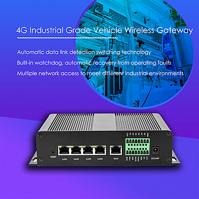 4G LTE Industrial Router with Dual SIM Slot, 2.4G/5.8G Dual-Band WiFi, Gigabit Ports, Quectel IoT Module Support