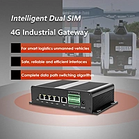 4G LTE Industrial Router with Dual SIM Slot, Sucker Antenna, Dual-Band 2.4G/5.8G WiFi, Gigabit Ports, Quectel IoT Module Compatible
