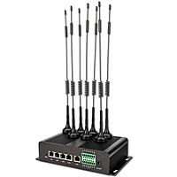 4G LTE Industrial Router with Dual SIM Slot, Sucker Antenna, Dual-Band 2.4G/5.8G WiFi, Gigabit Ports, Quectel IoT Module Compatible