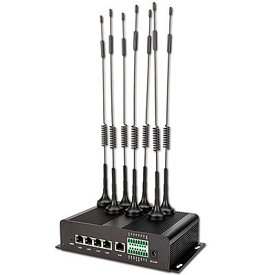 4G LTE Industrial Router with Dual SIM Slot, Sucker Antenna, Dual-Band 2.4G/5.8G WiFi, Gigabit Ports, Quectel IoT Module Compatible