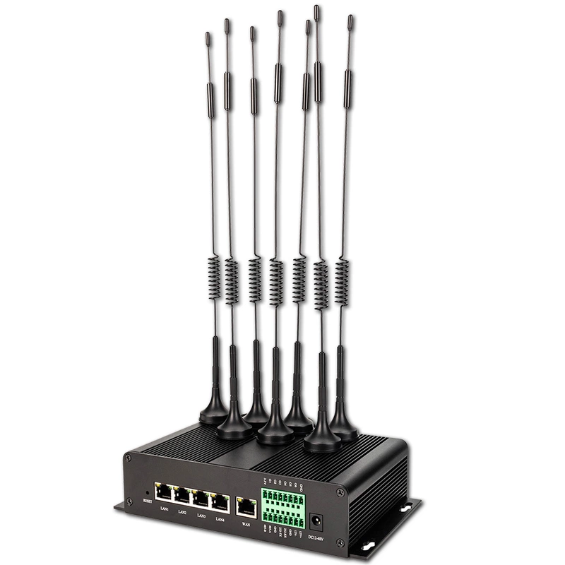 4G LTE Industrial Router with Dual SIM Slot, Sucker Antenna, Dual-Band 2.4G/5.8G WiFi, Gigabit Ports, Quectel IoT Module Compatible