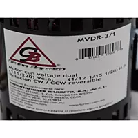 Motor 3 en 1 (1/2, 1/15, 1/20) HP (115/220) Vca Rotacion CW/CCW - MVDR-3/1