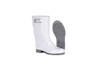 Marina White Grey Gumboot