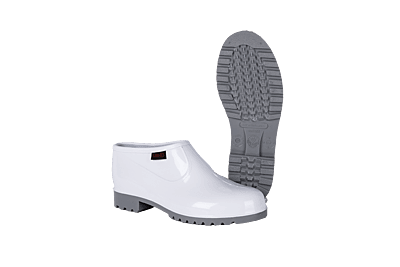 Marina White Grey Slip-on Shoe