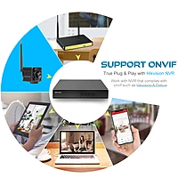 5MP WiFi Mini Cube IP Camera with Line-in Audio, Wireless RTMP Streaming, ONVIF, H.265, Ideal for YouTube, Facebook, Twitch, UFO Catcher, Sparkle Drop