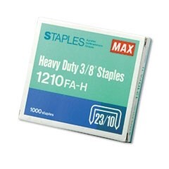 MAX HD-12F FLAT CLINCH 1000pk 3/8" STAPLES