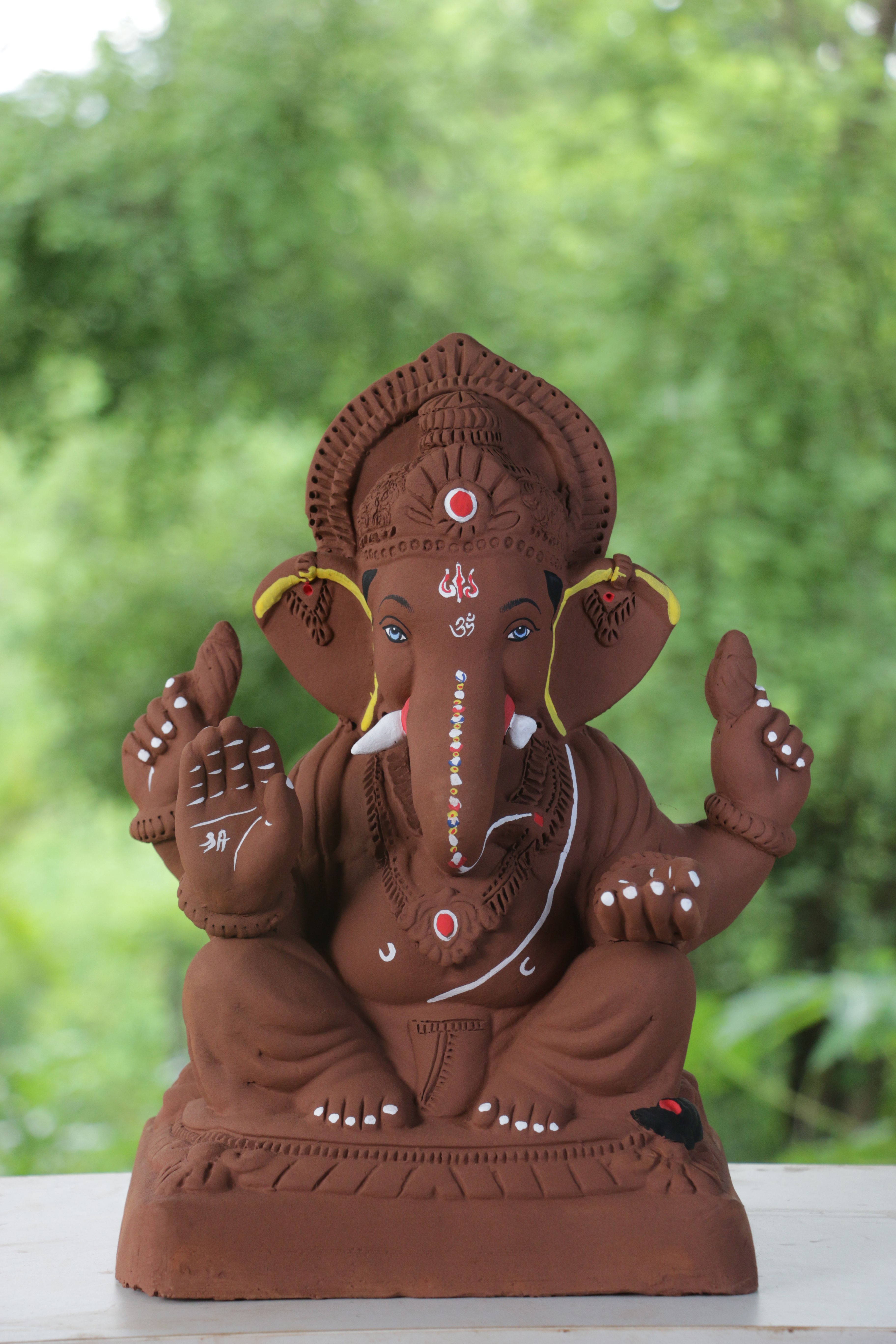 Titwala Ganpati | Red Soil Ganpati | 15 Inches Height | MYMA-0001-RED-15-TITWA-PYMA-DNOA