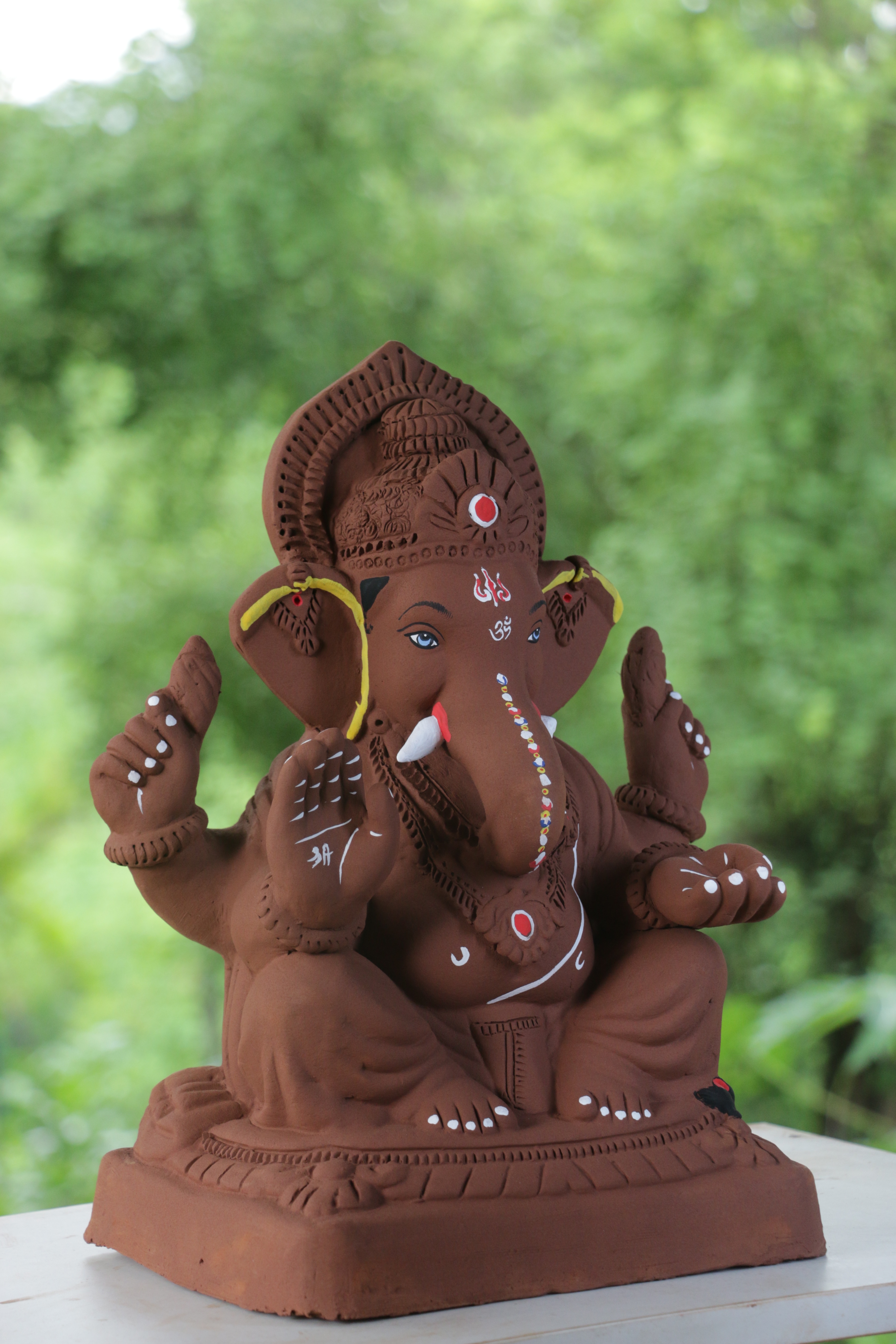Titwala Ganpati | Red Soil Ganpati | 15 Inches Height | MYMA-0001-RED-15-TITWA-PYMA-DNOA