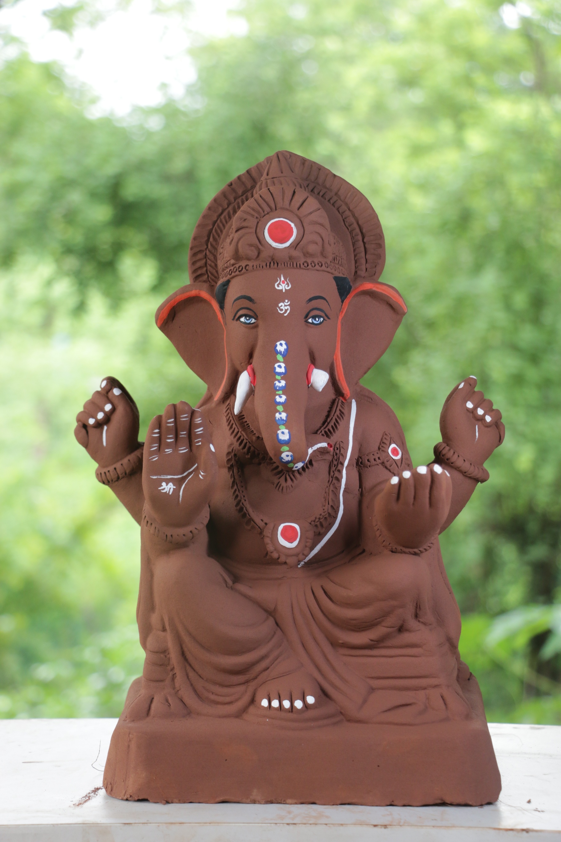 Philips Ganpati | Red Soil Ganpati | 16 Inches Height | MYMA-0004-RED-16-PHILI-PYMA-DNOA