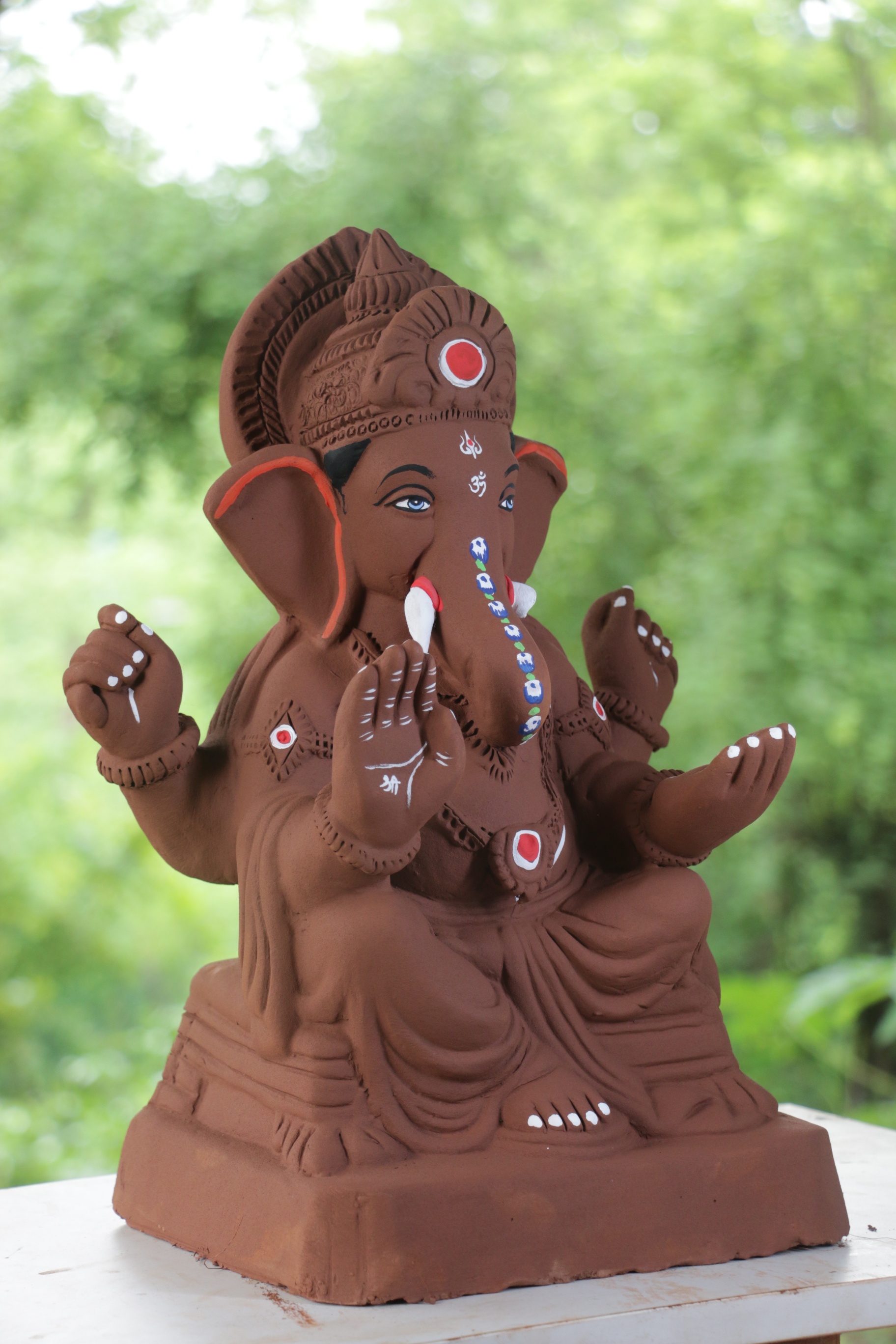 Philips Ganpati | Red Soil Ganpati | 16 Inches Height | MYMA-0004-RED-16-PHILI-PYMA-DNOA