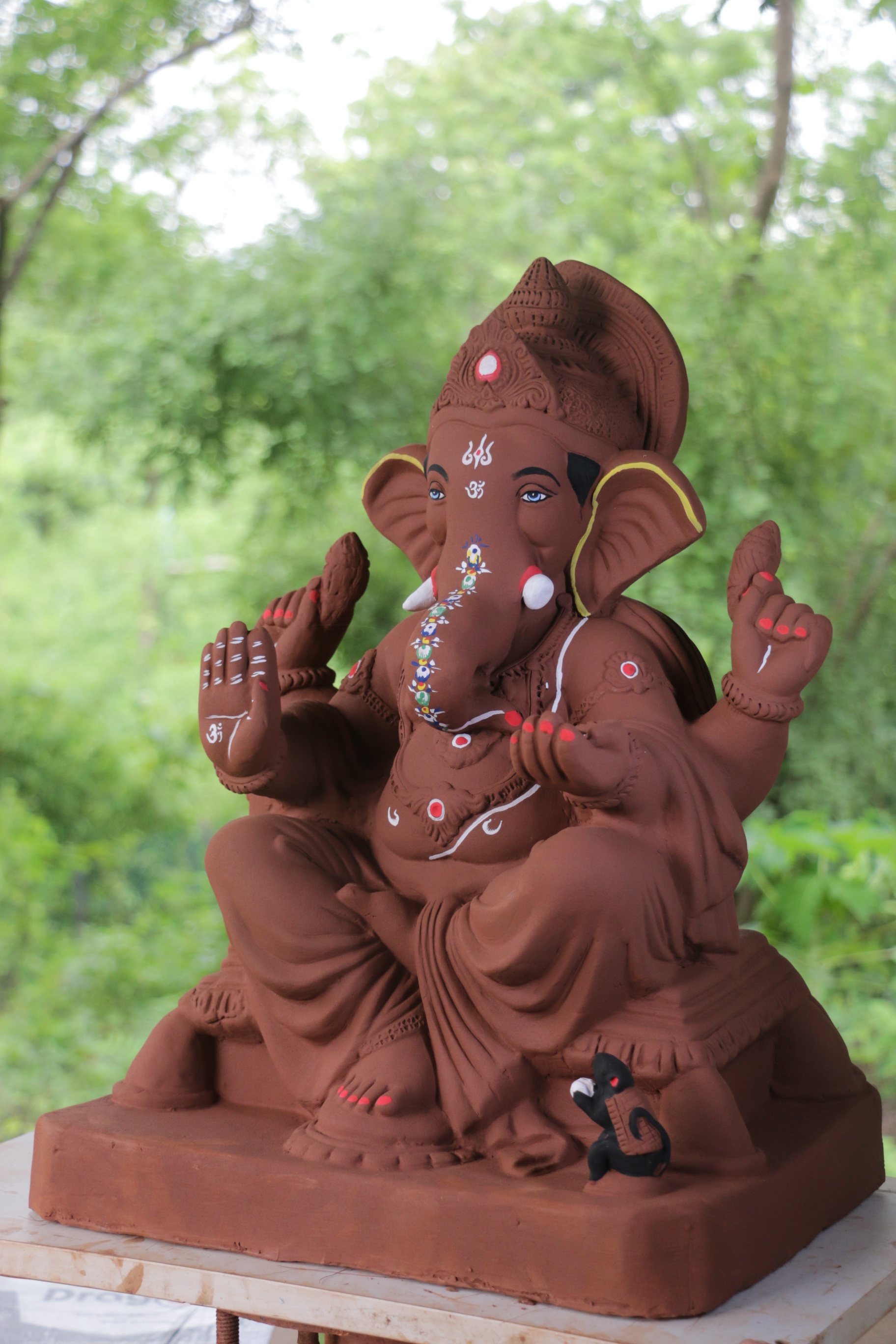 Philips Ganpati | Red Soil Ganpati | 21 Inches Height | MYMA-0015-RED-21-PHILI-PYMA-DNOA