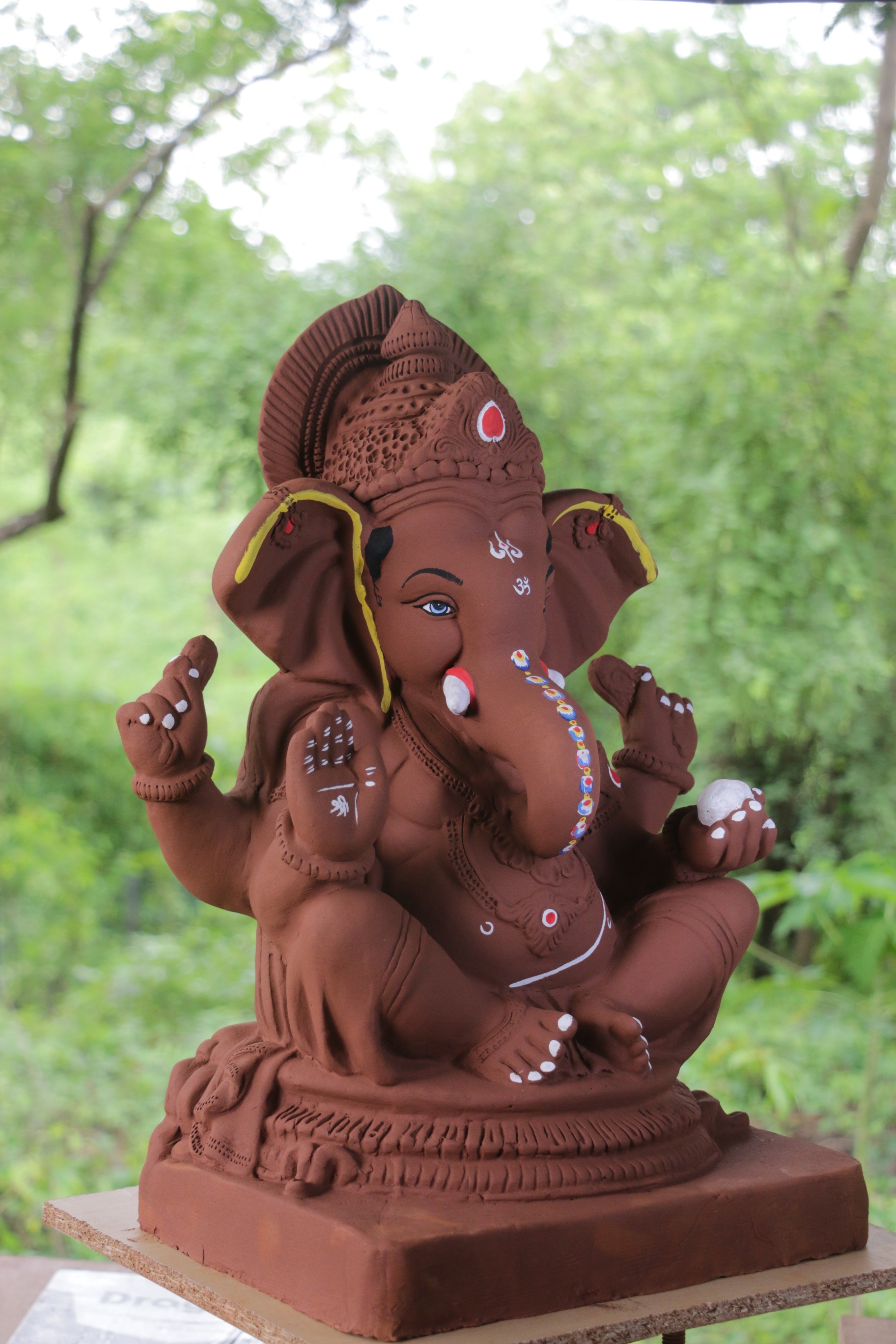 Mhaisuri Ganpati | Red Soil Ganpati | 21 Inches Height | MYMA-0016-RED-21-MHAIS-PYMA-DNOA