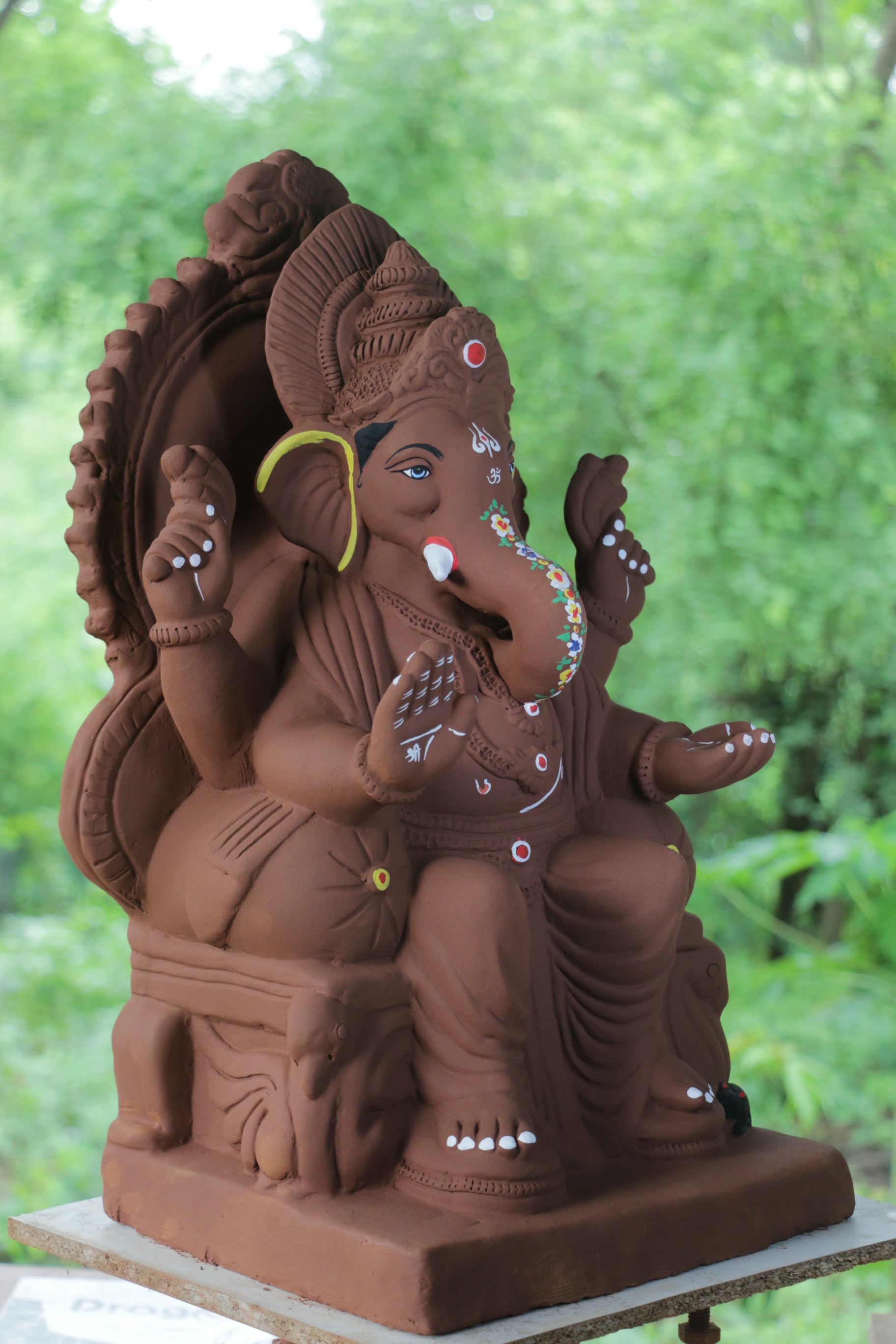 Laalbaugcha Raja Ganpati | Red Soil Ganpati | 23 Inches Height | MYMA-0017-RED-23-LAALB-PYMA-DNOA