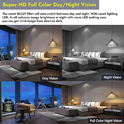 5MP Wireless Bullet IP Camera with Dual Light, Audio, 2.8mm Lens, RTMP Streaming to YouTube, Facebook, Hikvision Compatible, Outdoor WiFi Security Cam