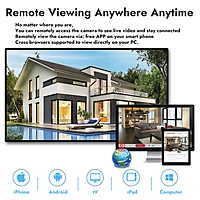 3MP Wireless Bullet IP Camera with Dual Light, H.265, Built-in Audio, RTMP Streaming to YouTube, Facebook, Hikvision Compatible, IP66 Outdoor Surveillance