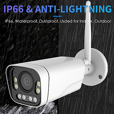 4K 5X Optical Zoom Wireless Security Camera – 8MP Outdoor Bullet Cam, Dual Light, Human Detection, 2.7–13.5mm Varifocal Lens, RTMP to YouTube/Facebook, IP66