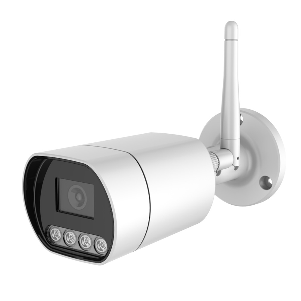 3MP Wireless Bullet IP Camera with Dual Light, H.265, Built-in Audio, RTMP Streaming to YouTube, Facebook, Hikvision Compatible, IP66 Outdoor Surveillance