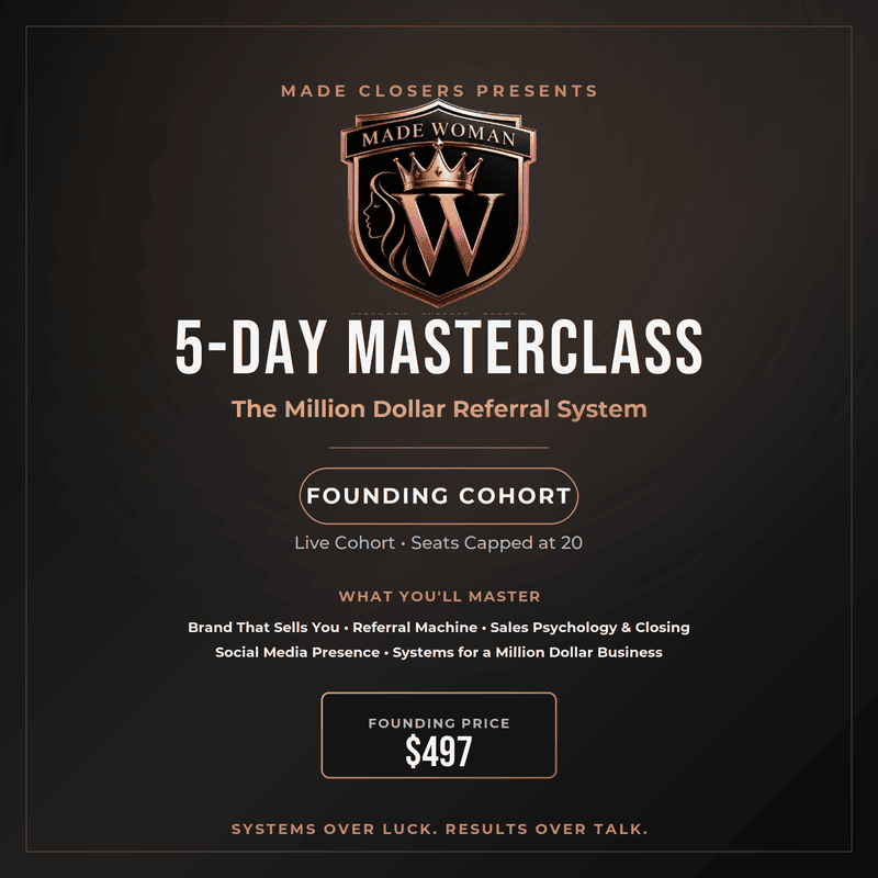 Made Closers 5-Day Masterclass — Founding