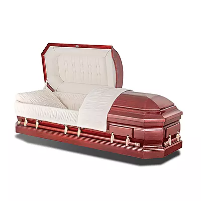 Imperial Walnut Wood Casket